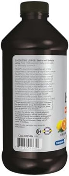 NOW Foods Sports Nutrition, L-Carnitine Liquid 1000 mg, Highly Absorbable, Citrus, 16-Ounce