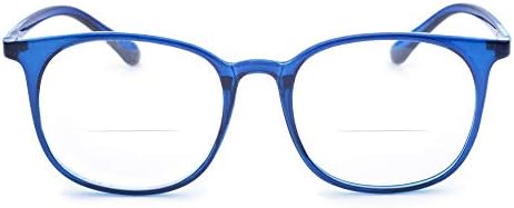Fuisetaea Photochromism Gray Bifocal Reading Glasses Lightweight TR90 Frame Transition Readers Eyeglasses