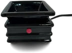 The Candle Daddy Electric Wax Melt and Candle Warmer - Safe No Flame/No Bulb - Square Pagoda Shape Black Ceramic