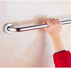 Shower Safety Handle, Stainless Steel Grab Rail, Bathroom Balance Bar, Polished Finish Including Screws for Tub, Handicap, Elderly, Injury (Color : Silver, Size : 40cm)
