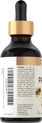 Carlyle Bee Propolis Tincture Drops | 2 Fl Oz | Liquid Extract | Non-GMO, Gluten Free Supplement