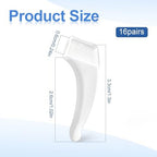 16 Pairs Glasses Ear Hook Eye Glasses Ear Grippers Silicone Anti Slip Eyeglass Holder, Eyeglasses Grip Hooks Safety Eyewear Retainer for Sunglasses Temple Tips Sleeve Retainers for Eyeglass