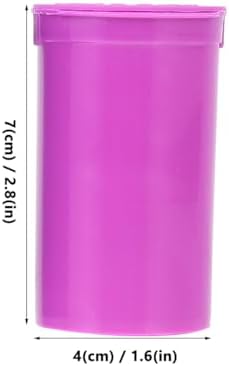 Pill Bottle: 10pcs Plastic Empty Vials Medicine Container Airtight Joint Pill Bottles with Top Caps for Supplements Vitamins,Random Color