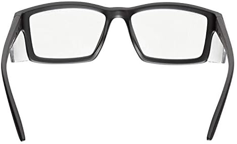 voltX 'VISION' Safety Readers, Full Lens Magnified Reading Safety Glasses (+1.0 Dioptre, Clear lens) ANSI Z87.1+ & CE EN166F- Anti fog coated UV400 lens