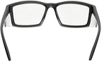 voltX 'VISION' Safety Readers, Full Lens Magnified Reading Safety Glasses (+1.0 Dioptre, Clear lens) ANSI Z87.1+ & CE EN166F- Anti fog coated UV400 lens