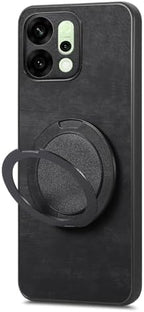 Compatible with Oppo Reno10 5G,Compatible with Oppo Reno 10 5G CPH2531 [PC + TPU + PU] 3-in-1 Built-in Magnetic Stand Shockproof Protective Case Black