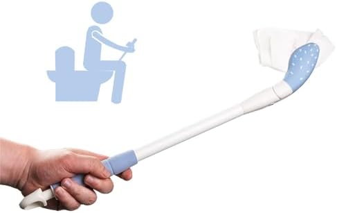 EASACE Toilet Wiping Aid, 18 Inch Extended Reach Comfort Tool, Self Assist Tissue Holder for Limited Mobility, Seniors