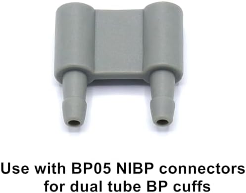 3PCS BP27 NIBP Connectors for Blood Pressure Monitor and Dual Tube Cuffs, Air Hose Adapter