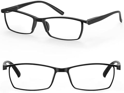 LUFF 4Pcs Anti-Blue-ray Reading Glasses Portable Ultra-Light Readers(1.25X)