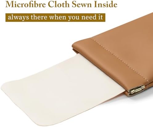 Squeeze Top Sunglass Case, New Organosilicon Soft PU Leather Eyeglass Glass Case Travel Large Sunglasses Pouch