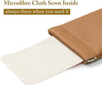 Squeeze Top Sunglass Case, New Organosilicon Soft PU Leather Eyeglass Glass Case Travel Large Sunglasses Pouch