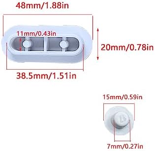 16 Pack Toilet Seat Bumper Pads Kit Bidet Lid Attachment Push-in Replacement Buffer Spacer Anti-noise Cushion Pad Cover for Starck 3 X Overpriced Bathroom Repair Parts