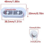 16 Pack Toilet Seat Bumper Pads Kit Bidet Lid Attachment Push-in Replacement Buffer Spacer Anti-noise Cushion Pad Cover for Starck 3 X Overpriced Bathroom Repair Parts