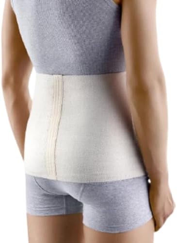 Deluxe Medical Grade Angora & Merino Wool Warming Belt, Rheumatic Back Pain Thermal Brace, RADICULITIS Warmer, Lumbar Kidney Support (Small)