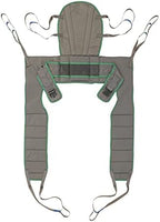 Invacare Premier Dress Toileting High Sling for Patient Lifts, Polyester Fabric, Large, 2478446