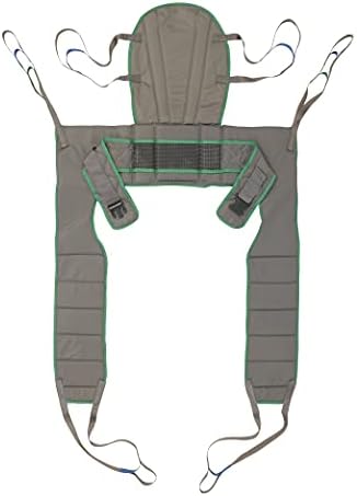 Invacare Premier Dress Toileting High Sling for Patient Lifts, Polyester Fabric, Large, 2478446