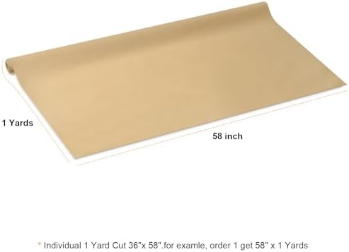 Waterproof Canvas Fabric - 58" Wide 600D Upholstery Polyester Material - Durable Indoor Outdoor Water Resistant Fabric for Furniture Cover Cushion Home Awning Tent (Khaki, 1 Yard)