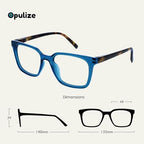 OPULIZE KOI Reading glasses and Reading sunglasses for Women Men,Scratch Resistant Large Rectangular frame with spring Hinges, Black, Purple, Clear, Aqua, Clear +3 (Pack of 5)