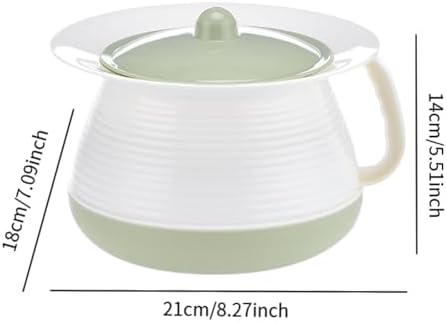 Generic Urinal Night Urines Jug Spittoon Chamber Bucket with Lid Handle Potty Urinal Bottle Hosehold Spittoon for Home Use Female Male, Green