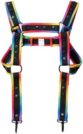 JOCKMAIL Men's Body Chest Harness Adjustable Elastic Waistband Sexy Underwear Halter Belt for Men