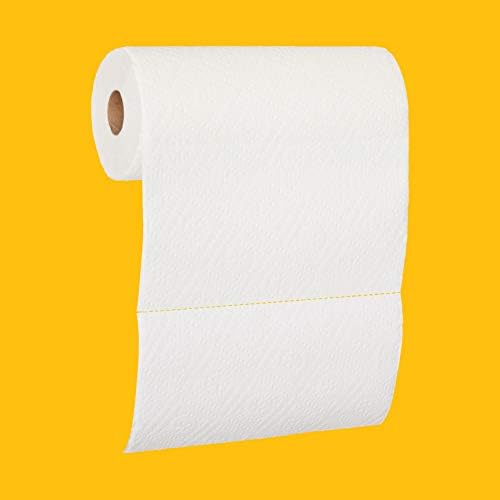 AmazonCommercial 2-Ply White Adapt-a-Size Kitchen Paper Towels, Absorbent, Thick, Individually Wrapped, 140 Towels per Roll (30 Rolls), 4200 Count