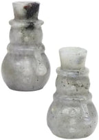 1pc Snowman Statue Natural Stone Carved Figurine Home Decoration Crafts Ornaments,Labradorite
