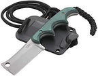 CRKT Minimalist Cleaver Outdoor Survival Fixed Blade Knife with Sheath: Stainless Steel Plain Edge Blade, Micarta Handle, 2383