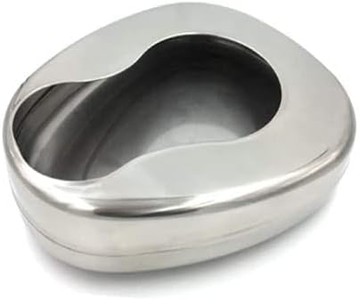 Bedpan for Women Men Elderly Female Male Bedridden Patient Hospital Home Bed Pan Emergency Device (Stainless Steel)