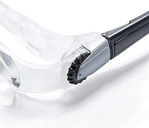 Magnifyiglasses, Glasses Type Head-Mounted Hyperopia Magnifier Hd Double Screw Focusimagnifier for Readicrafts Repair Magnifier Myopia Type/Myopia Type