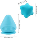 2pcs Neck Relaxer Shoulder Back Massager,Myofascial Massage Ball,Suction Cup Mountable Back Pain Relief Tool Therapying Massager Ball,for Neck,Leg, Back Myofascial Release