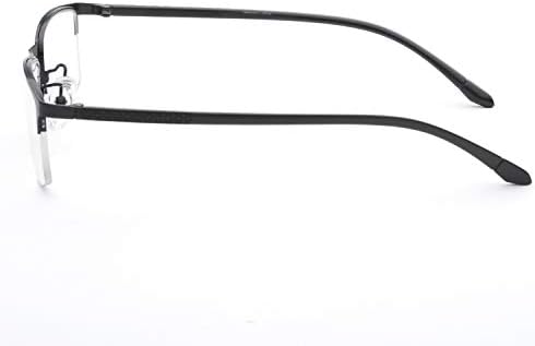 Jcerki Transition Photochromic Gray Reading Glasses Business Half Frame Photochromic Readers Eyeglasses