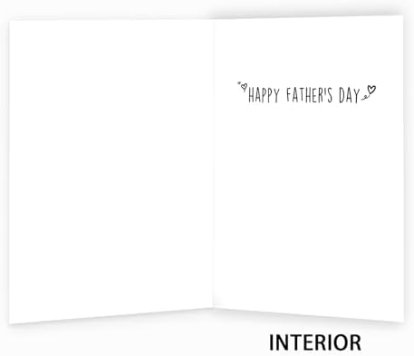 Funny Birthday Card for Step Dad,Happy Father's Day Gifts from Step Daughter Son,Bonus Dad Fathers Day Card Gift