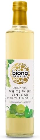 Biona Organic White Wine Vinegar 500 ml (Pack of 6)