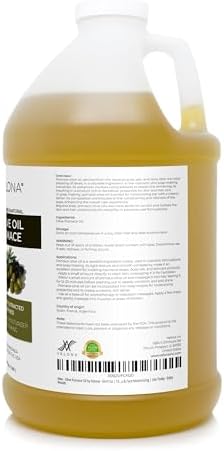 Olive Pomace Oil by Velona - 64 Fl Oz | 100% Pure and Natural Carrier Oil | Refined | Skin, Hair, Body & Face Moisturizing | Use Today - Enjoy Results.