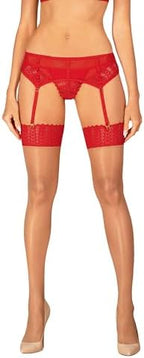 OBSESSIVE - INGRIDIA THREE PIECES RED XS/S, Red, X-Small