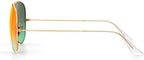 Replacement Temple Tips Temple Arms for Ray-Ban Aviator RB3025 3025 Sunglasses Repair Kit，Bonus Screws/Screwdriver/Sunglasses Bag,Gold