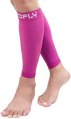 TOFLY® Calf Compression Sleeve for Men & Women, 1 Pair, Footless Compression Socks 20-30mmHg for Leg Support, Shin Splint, Pain Relief, Swelling, Varicose Veins, Maternity, Nursing, Travel, Rose L