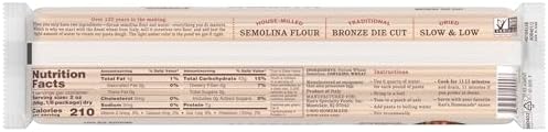 Rao's Homemade Spaghetti Pasta, 16oz, Traditionally Crafted, Premium Quality, From Durum Semolina Flour, Traditional Bronze Die Cut, Imported from Italy