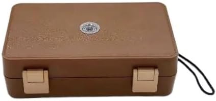 GRFIT ABS Waterproof Large Capacity Space Cigar Case Cuban Humidor Portable Cigar Storage Box Travel Accessories(Khaki)