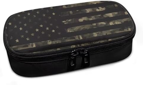 Gomyblomy Camo American Flag Insulin Cooler Travel Case Diabetic Medication Insulated Cooler Organizer for Insulin Pen and Other Diabetic Supplies for Women Men