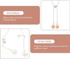 Wireless Earphone Chain Anti-Lost Magnetic Holder Lightweight Comfortable Necklace Strap for and Earbuds Daily Outdoor Use