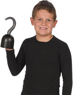 Fun Express Pirate Hook Costume Piece – Plastic Hook Hand Accessory for Costumes and Dress-Up – One Size Fits Most – 1 Piece - Black, Gray