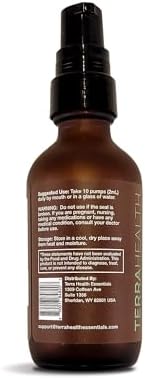 Terra Health Essentials Liposomal Vitamin D3 + K2 with CoQ10 & Selenium - High Absorption Liquid Supplement for Bone & Heart Wellness, Calcium Support, Immune & Mood Balance - 2oz, 30-Day Supply