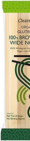 CLEARSPRING Organic Wide Brown Rice Noodles, 200 GR