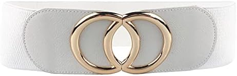 Swtddy Women's Elastic Wide Stretchy Waist Cinch Belt Waistband For Dresses
