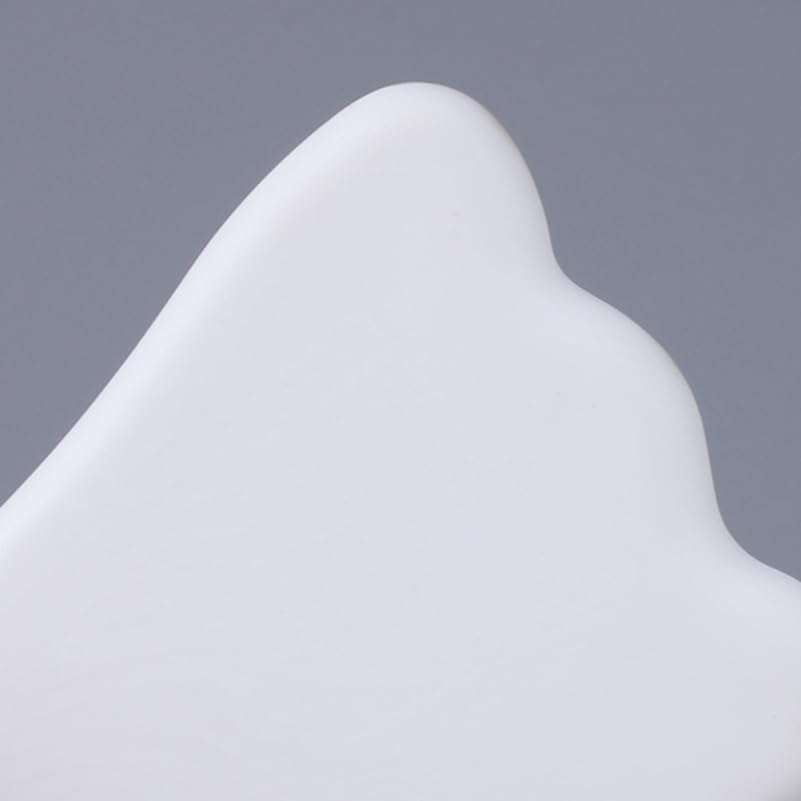Ceramic Face Massager Board Traditional Handmade Scraping Tool for Women Reduces Puffiness Improves Skin Health for Home Use and Self-Care