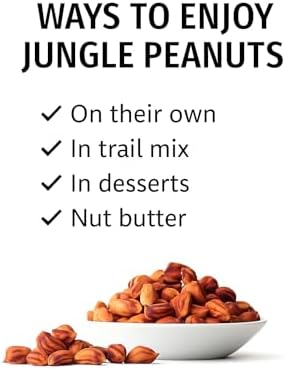 Foods Alive | Organic Jungle Peanuts | Wild Jungle Peanuts | Non-GMO, Vegan, Gluten Free, Keto, Paleo, Kosher, Raw 8 oz