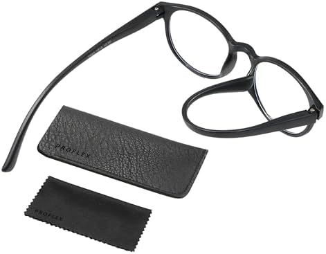 PROFLEX Lumin Blue Light Blocking Reading Glasses(1 pcs) – Compact, Lightweight, Flexible, Anti-Slip and Anti-Scratch Lenses
