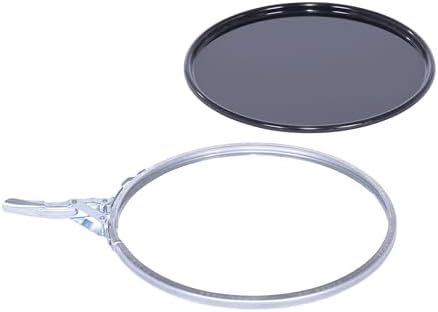 Vestil LID-STL-LL Steel Lever Lock Pail Lid, for 5 gallon, Black