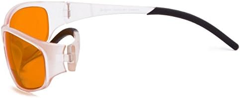 Eyekepper Blue Blocking Amber Bifocal Glasses for Sleep-Nighttime Bifocal Readers-Special Orange Tinted Glasses (Bifocal Transparent)